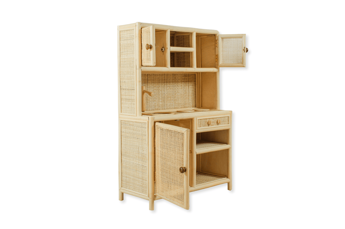 Natural Chef Rattan Play Kitchen