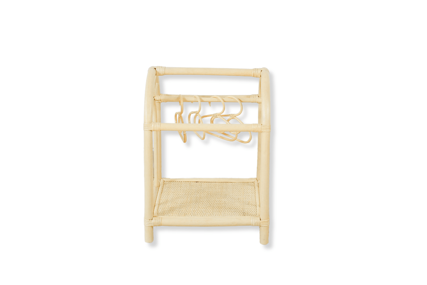 Nature's Nest Rattan Doll Clothes Rack