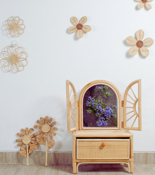 #RattanVanity #KidsVanityTable #PretendPlayFurniture #GirlsVanitySet #BohoKidsRoom  
#MontessoriPlayroom #HandmadeToyFurniture #RattanDecor #SustainableKidsFurniture  
#PlayroomInspo #WickerVanity #ToddlerVanityTable #EcoFriendlyToys #ImaginativePlay  
#KidsRoomDecor #VintageInspiredKids #LullabyRattan
