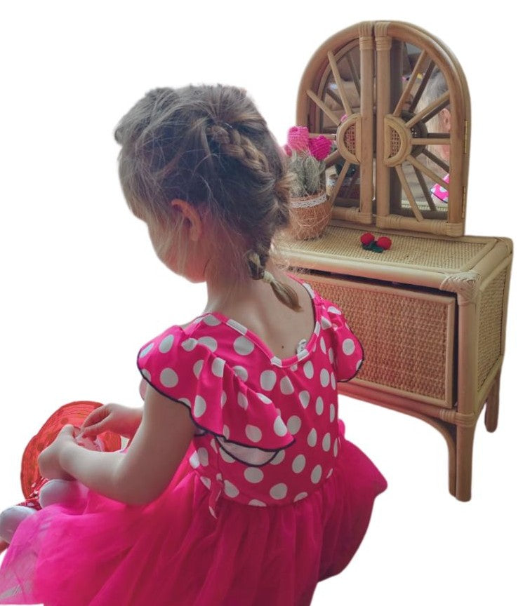 #RattanVanity #KidsVanityTable #PretendPlayFurniture #GirlsVanitySet #BohoKidsRoom  
#MontessoriPlayroom #HandmadeToyFurniture #RattanDecor #SustainableKidsFurniture  
#PlayroomInspo #WickerVanity #ToddlerVanityTable #EcoFriendlyToys #ImaginativePlay  
#KidsRoomDecor #VintageInspiredKids #LullabyRattan