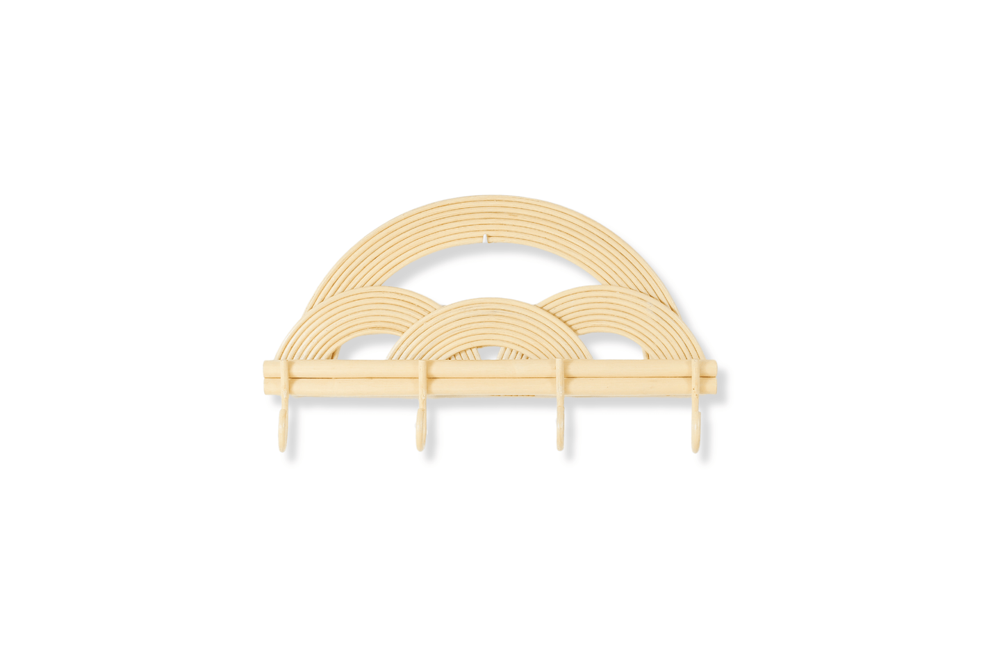 Rainbow Radiance Rattan Wall Hanger
