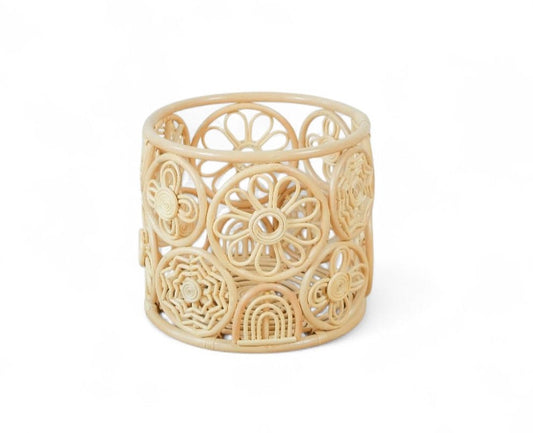 Decorative circle styled storage basket