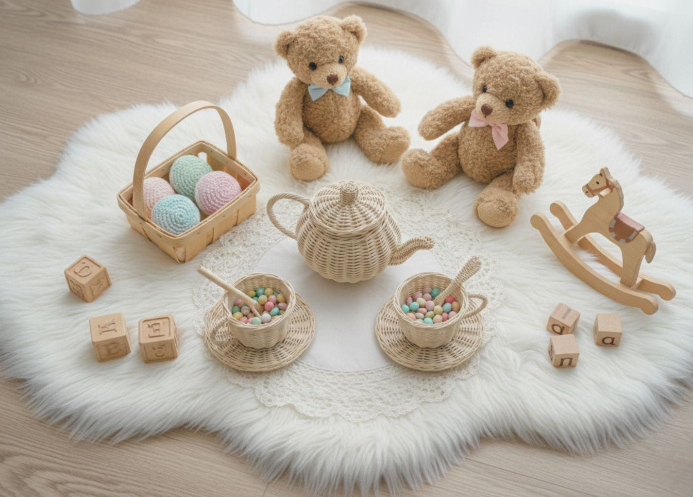 Pretend play tea set for kids encouraging creativity and social play